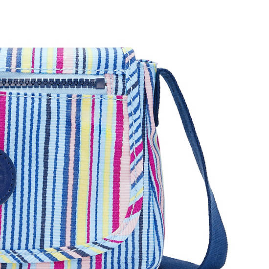 Kipling Sabian Klasik Printed Crossbody Mini Çanta Mavi | TR 1875XY